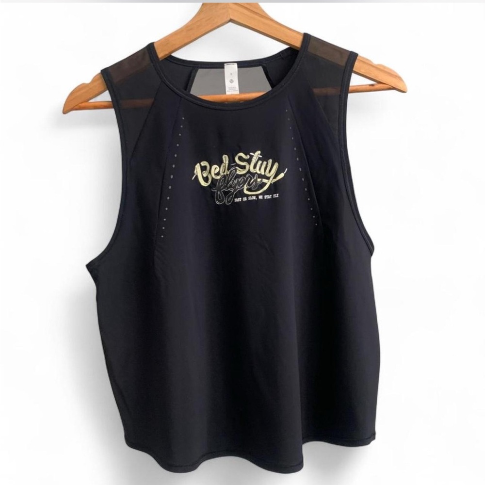 Lululemon sculpt cropped tank top pleated Black size 8#yoga #activewear #workout